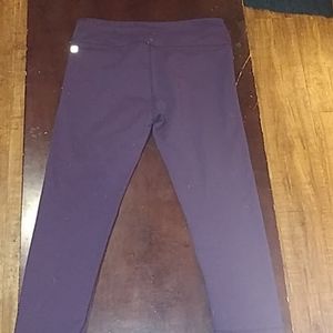 Fabletics workout Capri leggings violet